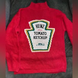 VINTAGE RARE Eagles Eye Ketchup Sweater! Pop art, 90’s!! Size medium